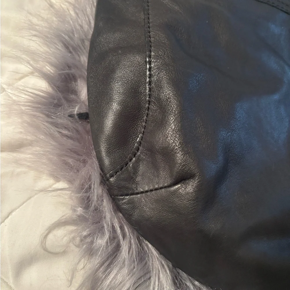 Lucky Brand Black Leather Hobo Bag